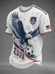Men's USA Football Printed T-shirt