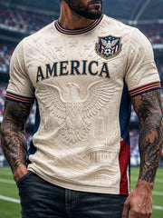 Men's Gift For Soccer Fans Print Casual Tee