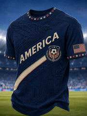 Men's Gift For Soccer Fans Print Casual Tee