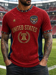 Men's Gift For Soccer Fans Print Casual Tee
