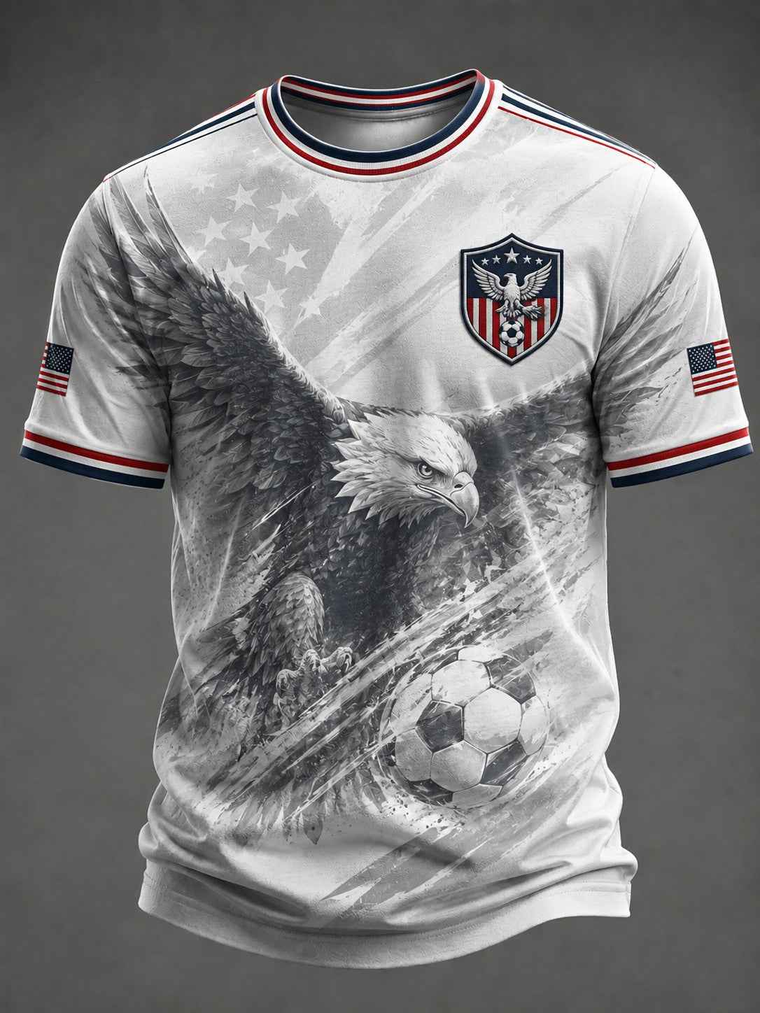 Men's USA Football Printed T-shirt