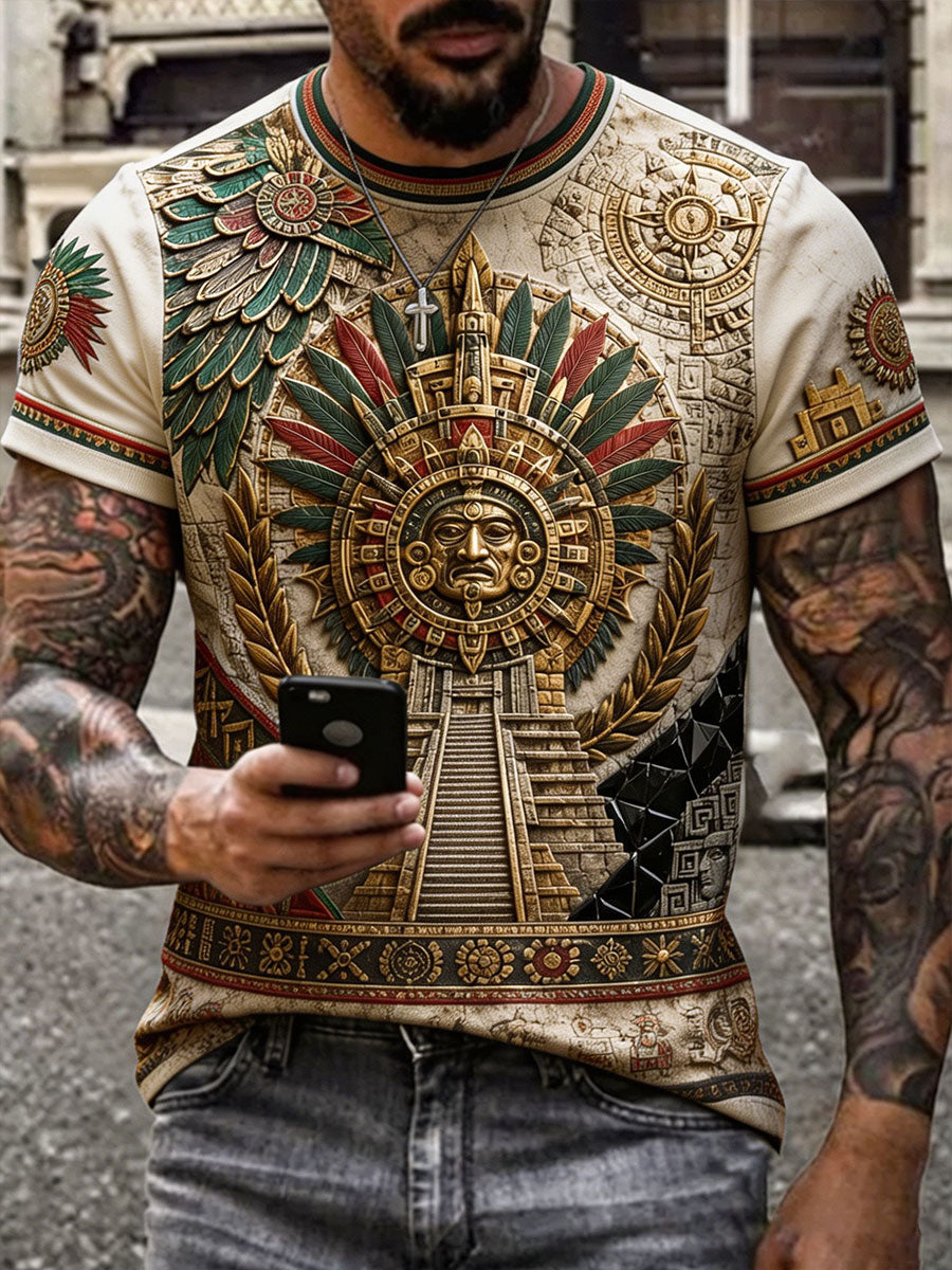 Men's Mexico Pride Art Printed T-shirts gracestitchs