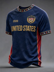 Men's Gift For Soccer Fans Print Casual Tee gracestitchs