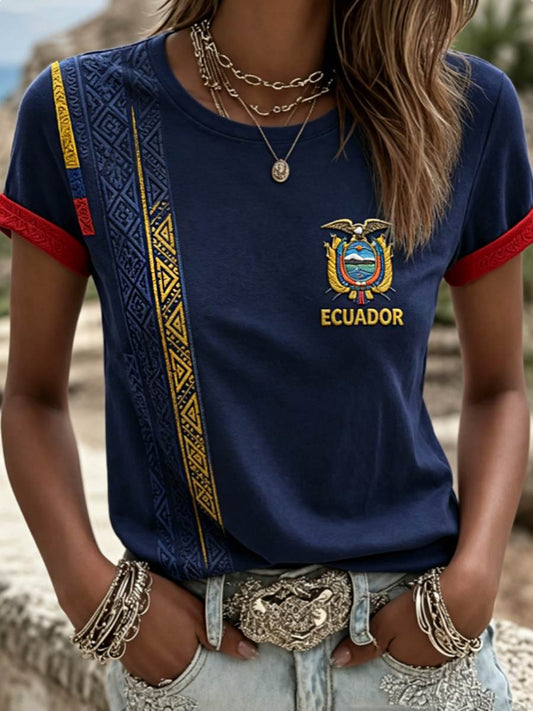 Women's short-sleeved T-shirt gracestitchs