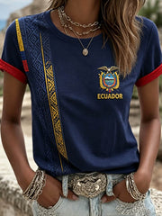 Women's short-sleeved T-shirt gracestitchs