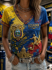 Women's short-sleeved T-shirt gracestitchs