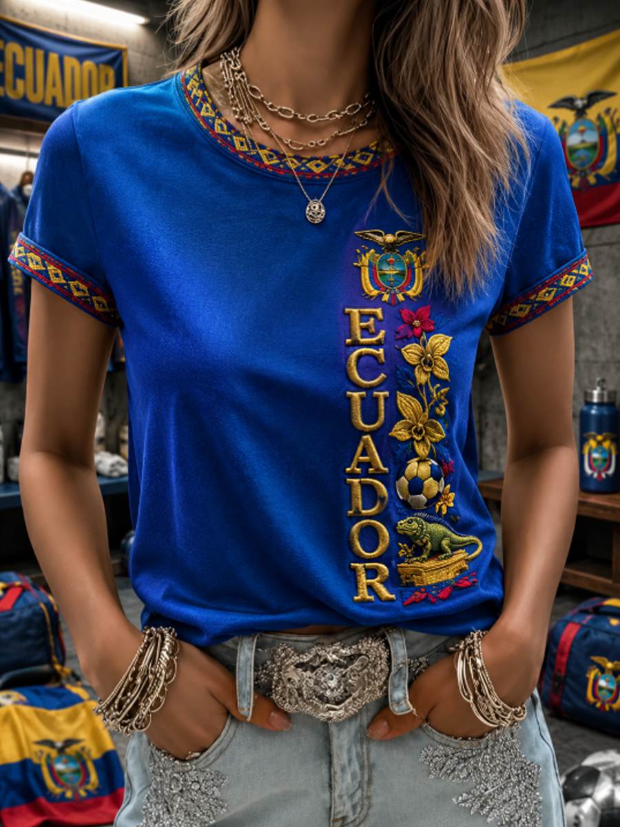 Women's short-sleeved T-shirt gracestitchs