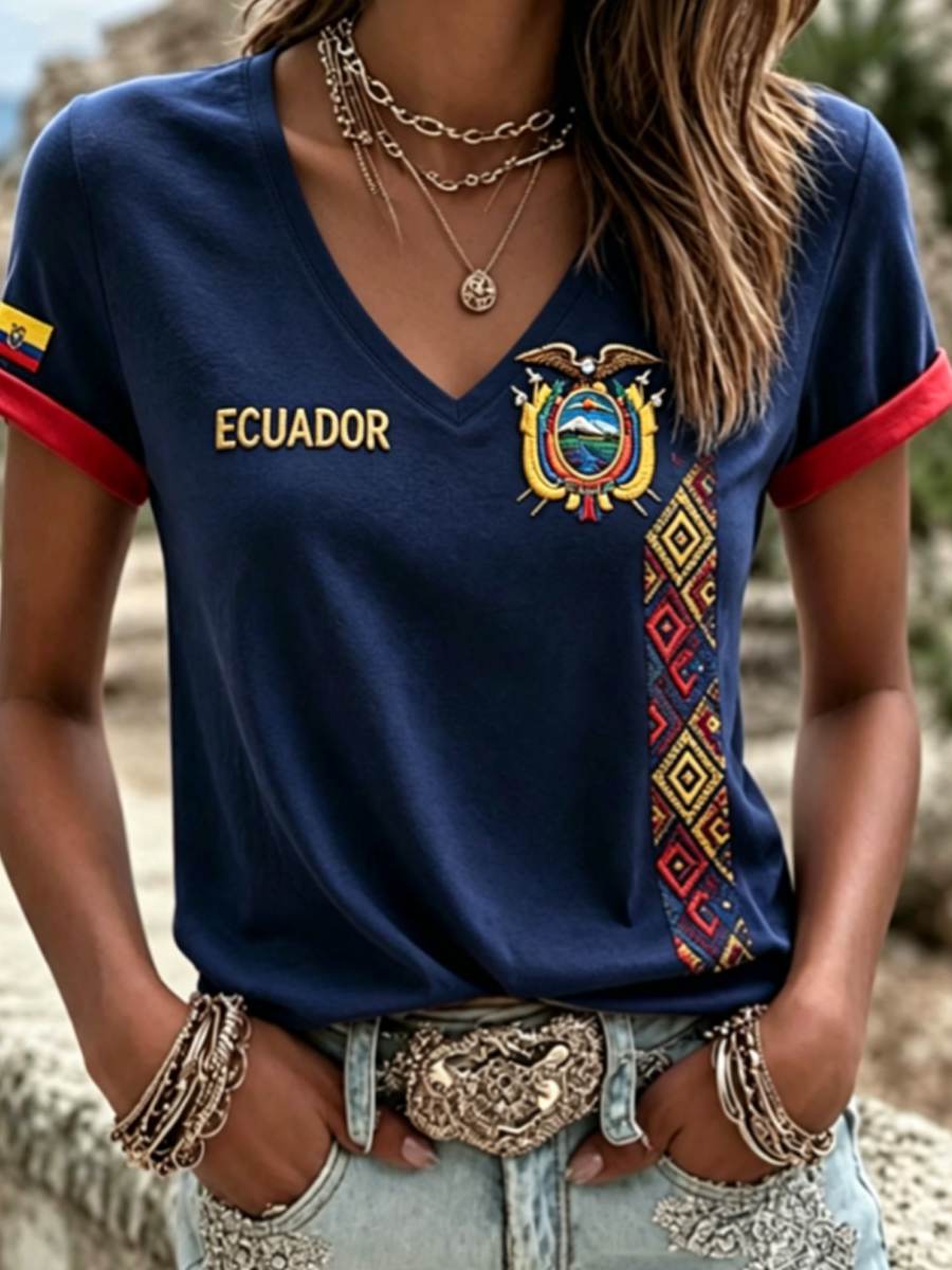 Women's short-sleeved T-shirt gracestitchs