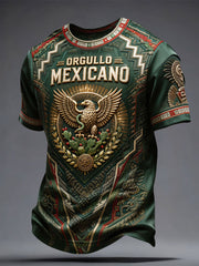 Men's Mexico Pride Art Printed T-shirt gracestitchs