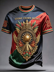 Men's Mexico Pride Art Printed T-shirt gracestitchs