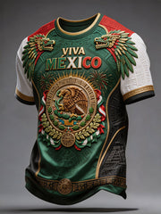 Men's Mexico Pride Art Printed T-shirt gracestitchs