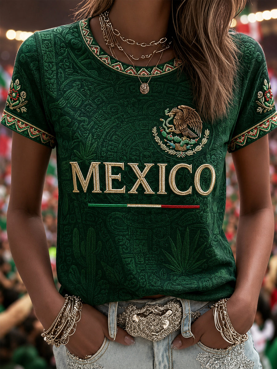 Women's Gift For Football Fans Print Casual Tee gracestitchs