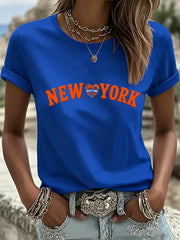 Women's Gift For Basketball Fans Print Casual Tee gracestitchs