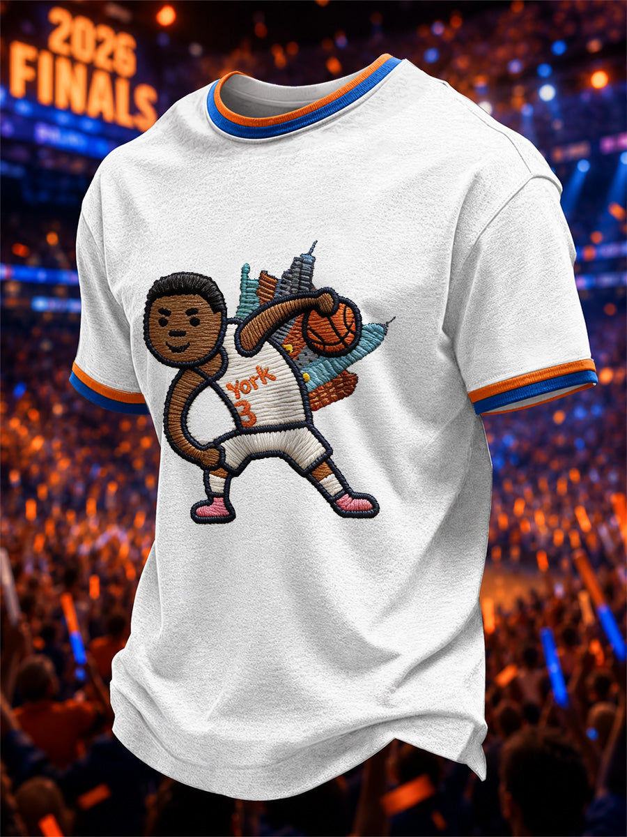 Men's Gift For Basketball Fans Print Casual Tee gracestitchs