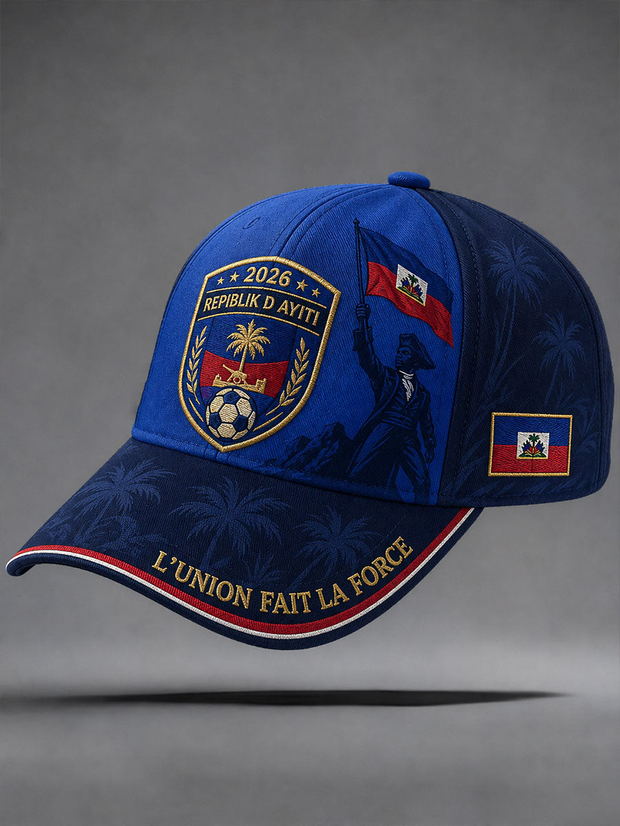 2026 Haiti Soccer Unisex Hats gracestitchs