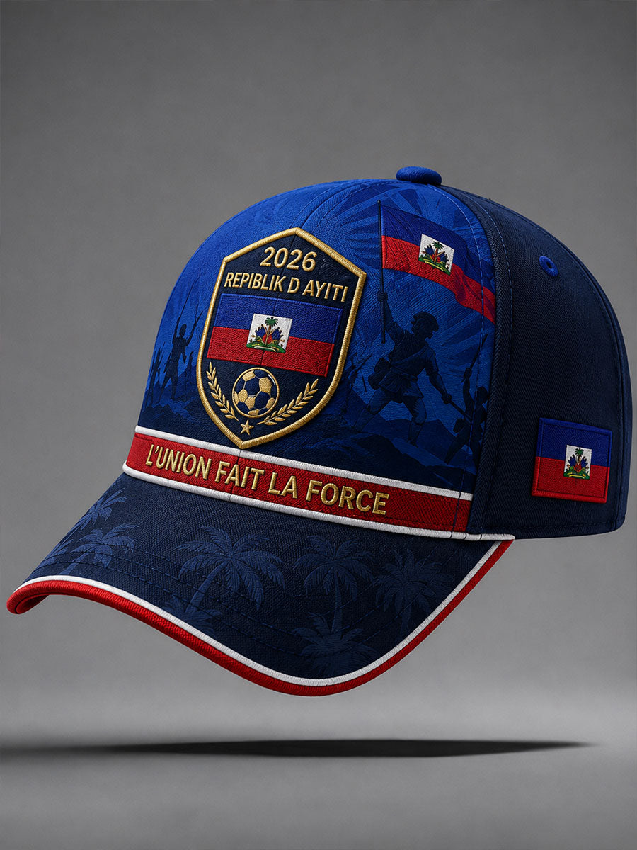 2026 Haiti Soccer Unisex Hats gracestitchs