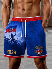 Men's 2026 Haiti Soccer Shorts gracestitchs