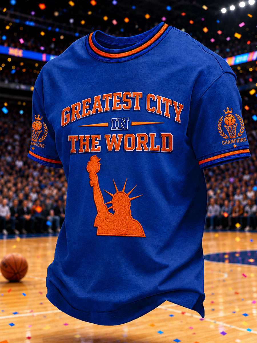 Men's Classic Basketball Fan Graphic Short Sleeve T-shirt gracestitchs