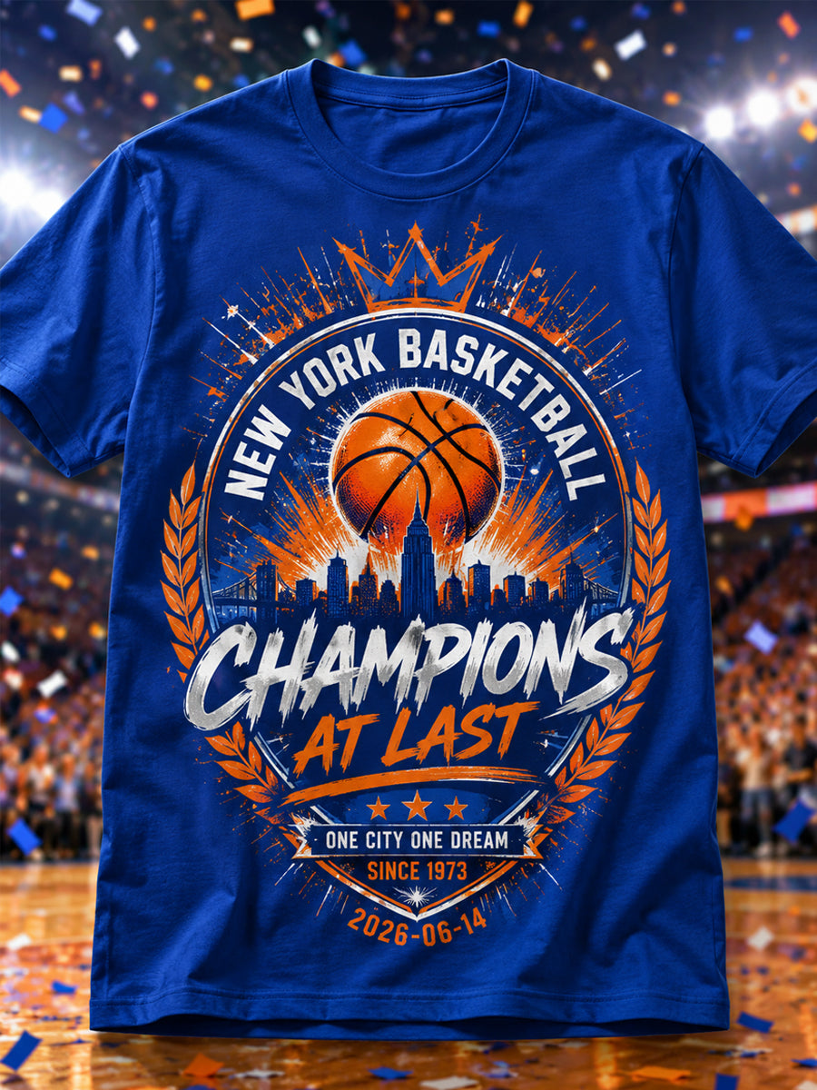 Men's We Are The Champions! Gift For Basketball Fans Print Casual Tee gracestitchs