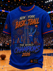 Men's Classic Basketball Fan Graphic Short Sleeve T-shirt gracestitchs