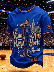 Men's Classic Basketball Fan Graphic Short Sleeve T-shirt gracestitchs