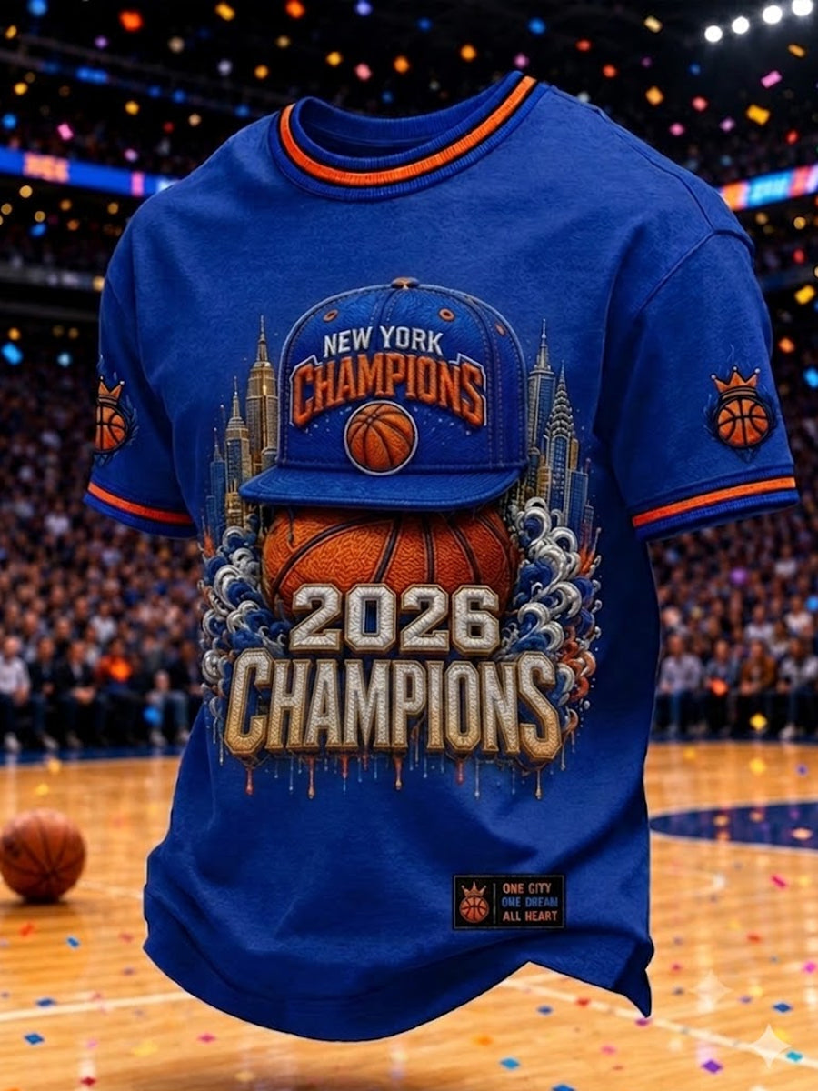 Men's Classic Basketball Fan Graphic Short Sleeve T-shirt gracestitchs