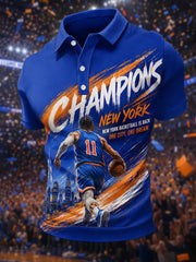 Men's Champions 2026 Gift For Basketball Fans Print Casual Polo gracestitchs