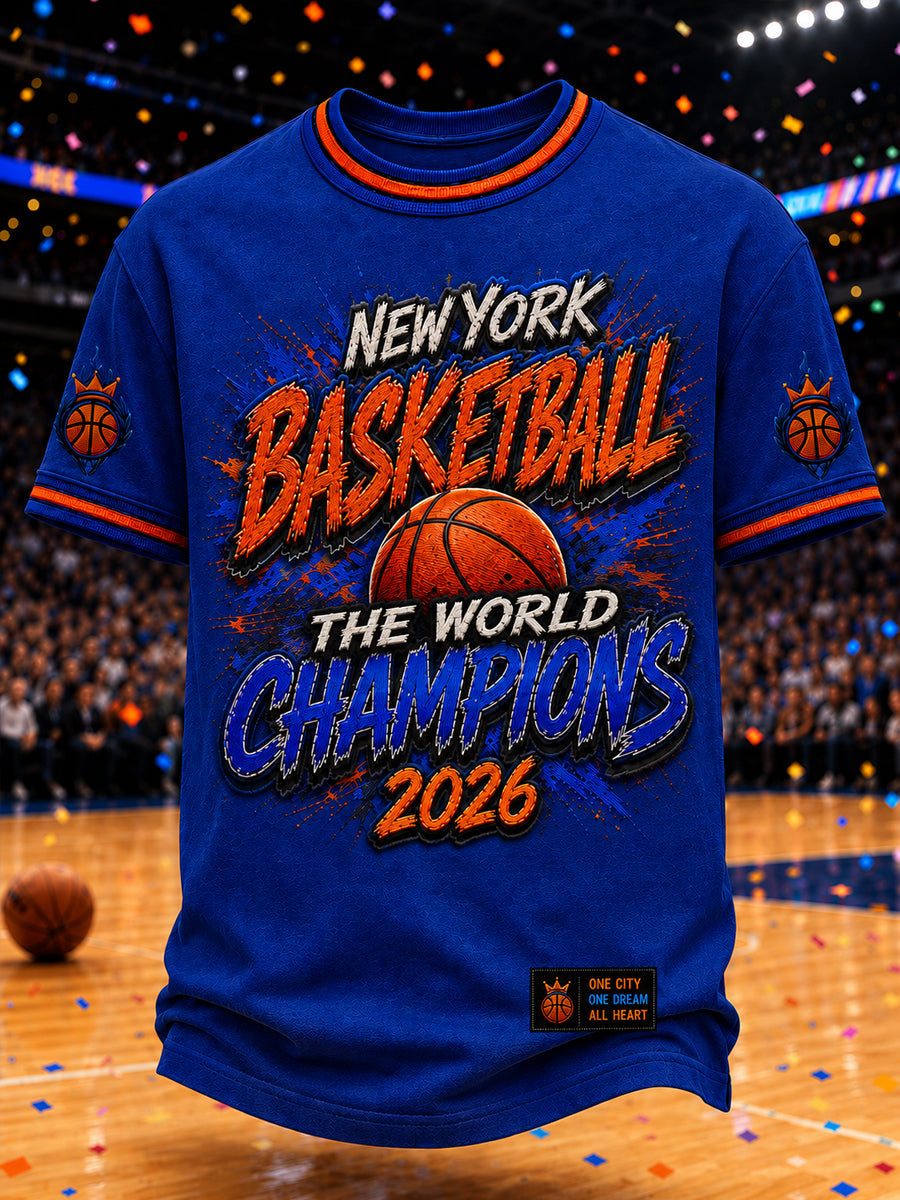 Men's Classic Basketball Fan Graphic Short Sleeve T-shirt gracestitchs