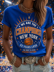 Women's Gift For Basketball Fans Print Casual Tee gracestitchs