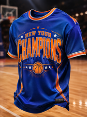 Men's New Yourk Champions Printed short sleeves t-shirt gracestitchs