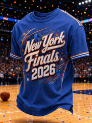 Men's New York Finals 2026 Printed T-shirt gracestitchs