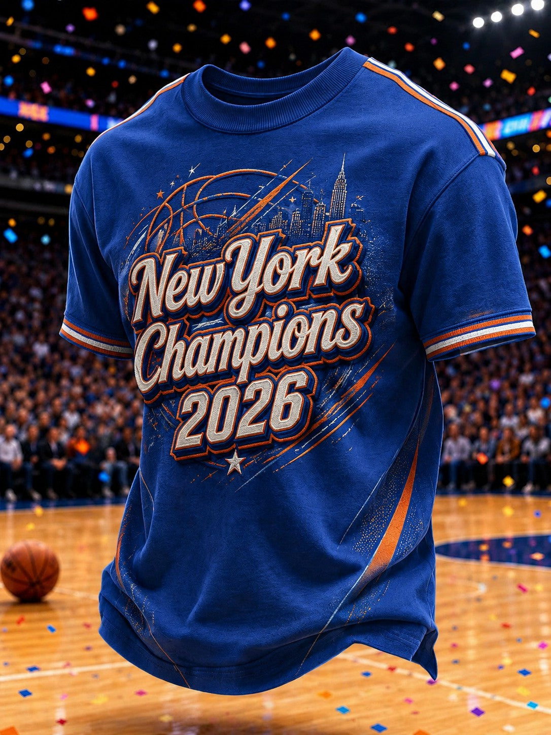Men's New York Champions 2026 Printed T-shirt gracestitchs