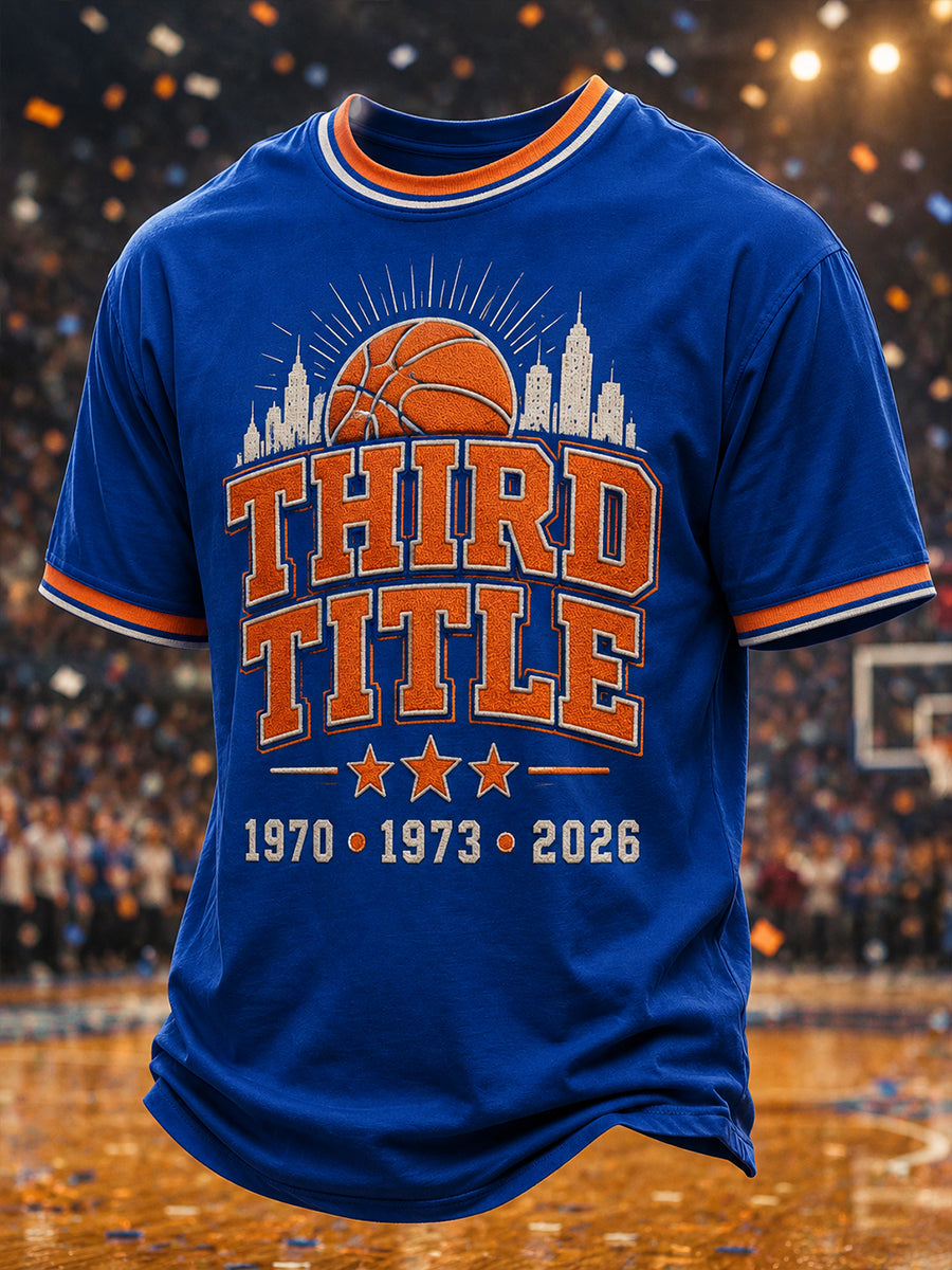 Men's New York 2026 Champions Print T-Shirt gracestitchs