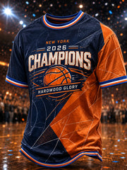 Men's New York 2026 Champions Print T-Shirt gracestitchs