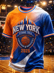 Men's New York 2026 Champions Print T-Shirt gracestitchs
