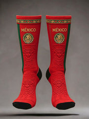 Unisex Mexico Football Lover Art Printed Socks gracestitchs