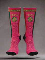 Unisex Mexico Football Lover Art Printed Socks gracestitchs