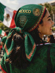 Unisex Mexico Football Lover Art Printed Bandana gracestitchs