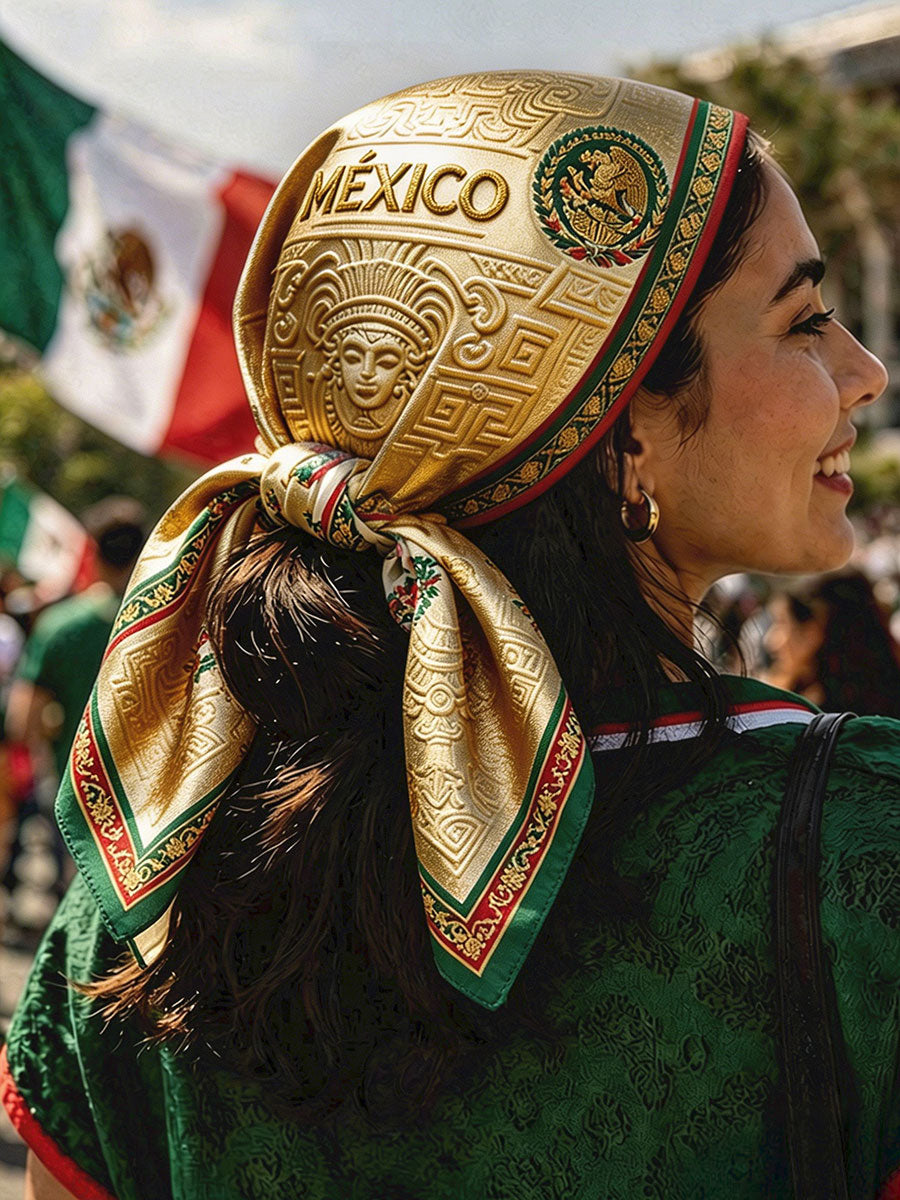 Unisex Mexico Football Lover Art Printed Bandana gracestitchs