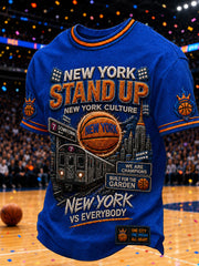 Men's Classic Basketball Fan Graphic Short Sleeve T-shirt gracestitchs