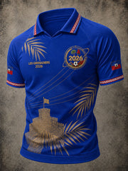 Men's 2026 Haiti Football Casual T-shirt gracestitchs