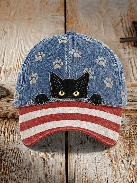 Cat Print Casual Unisex Cap gracestitchs