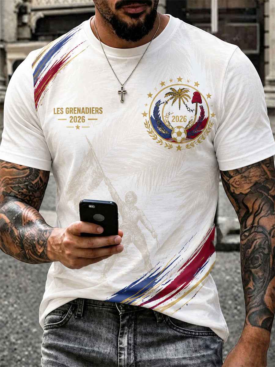 Men's 2026 Haiti Football Casual T-shirt
