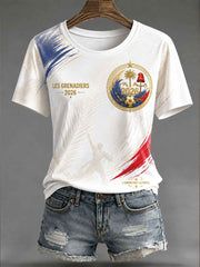 Women's 2026 Haiti Football Casual T-shirt