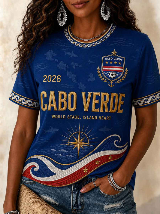 Women's Gift For Football Fans Print Casual Tee