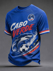 Men's Gift For Football Fans Print Casual Tee