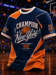 Men's Basketball Fans Printed T-shirt