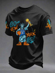 Men's Basketball Fans Printed T-shirt