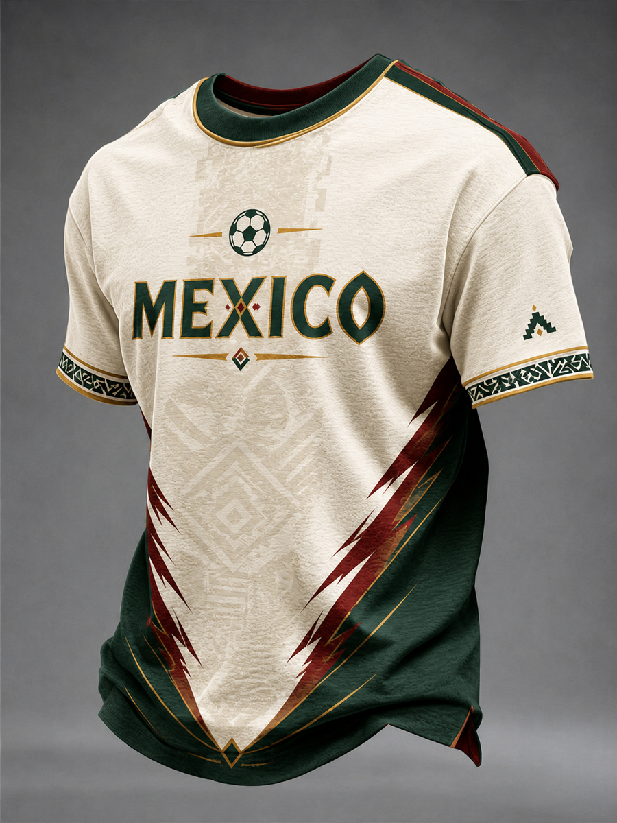 Men's Mexico Printed short sleeves t-shirt gracestitchs