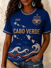 Women's Gift For Football Fans Print Casual Tee